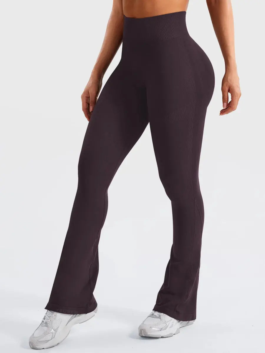 Flow® Mini Flare-leggings – Bordeauxbrun (75 cm) - LEVEFIT