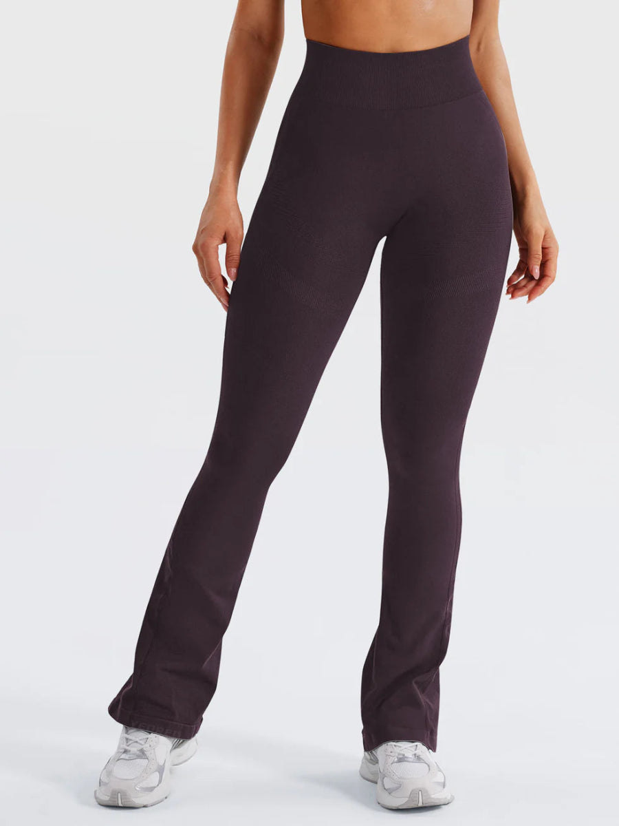 Flow® Mini Flare Leggings – Bordeauxbraun (29.5") - LEVEFIT