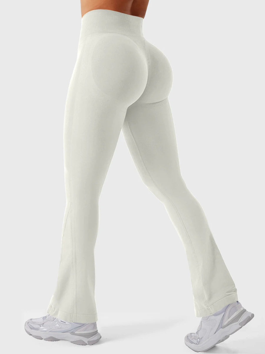 Flow® Mini Flare Leggings – Elfenbein (28") - LEVEFIT