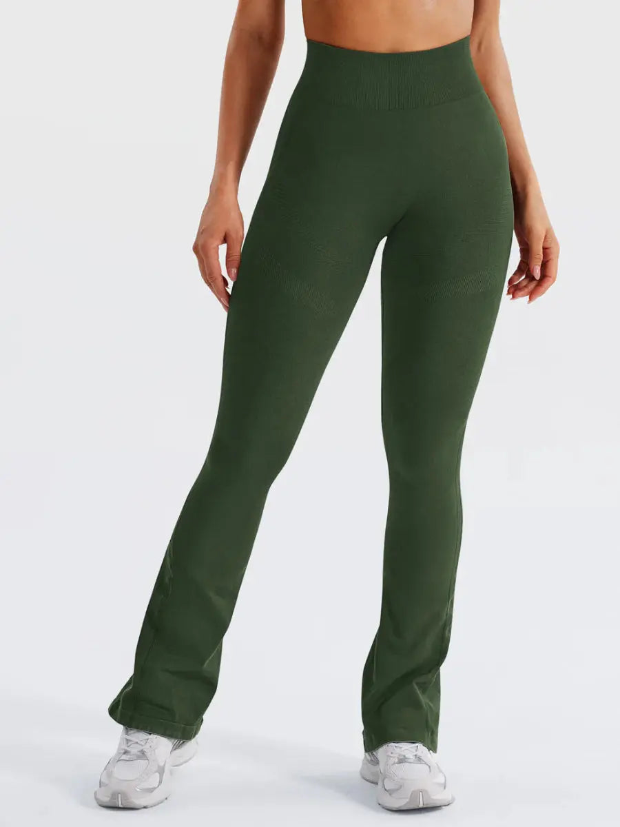 Flow® Mini Flare Leggings – Olivgrøn (29,5") - LEVEFIT