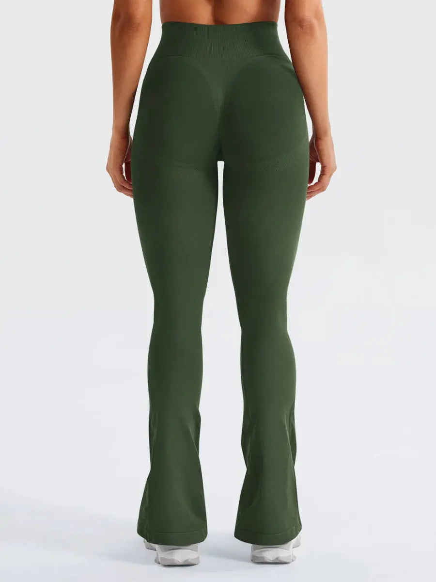 Flow® Mini Flare Leggings – Olivgrøn (29,5") - LEVEFIT