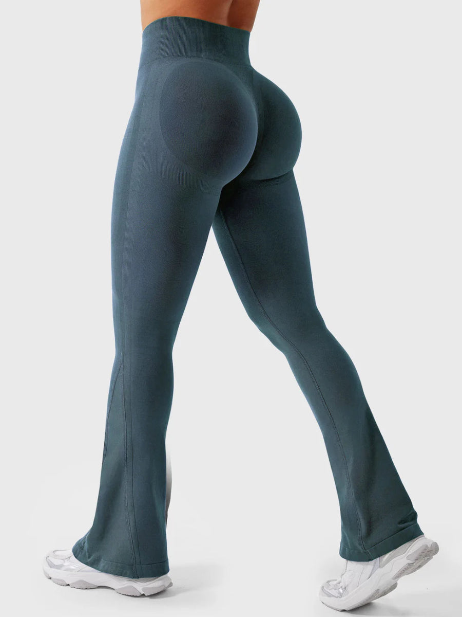 Flow® Mini Flare Leggings – Petrolgrün (29.5") - LEVEFIT