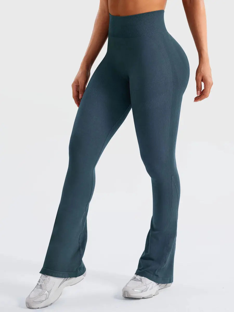 Flow® Mini Flare-leggings – Petrolgrön (29,5") - LEVEFIT