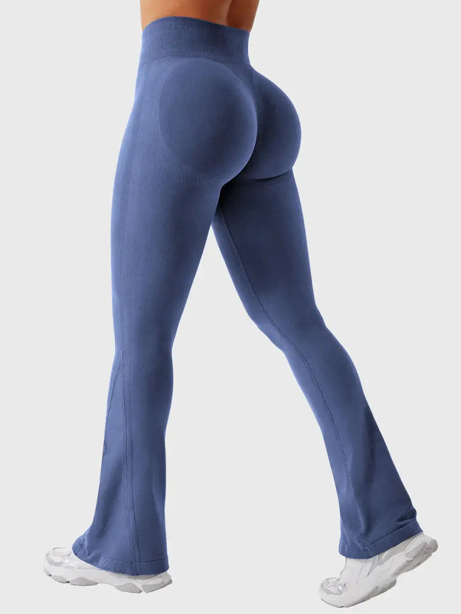 Flow® Mini Flare Leggings – Røgblå (29,5") - LEVEFIT