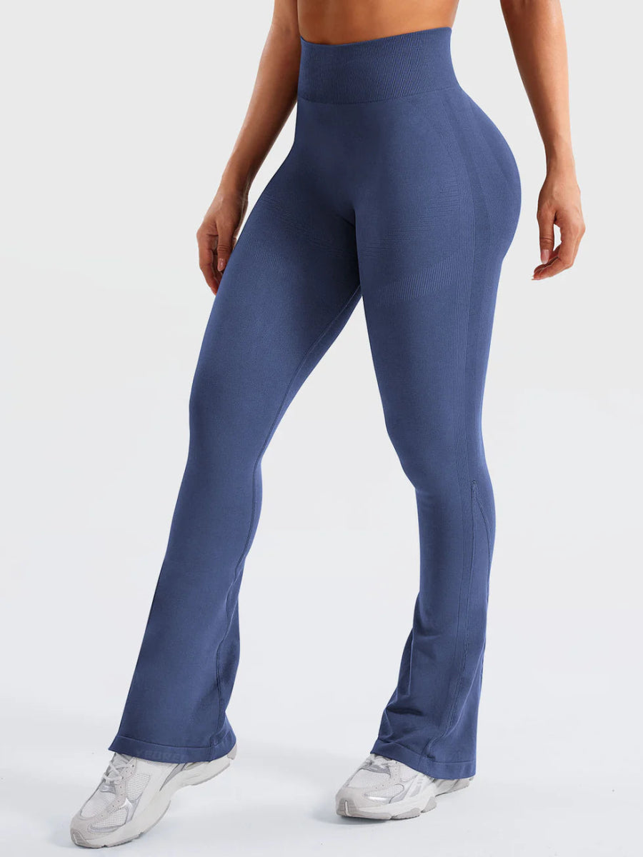 Flow® Mini Flare Leggings – Røgblå (29,5") - LEVEFIT