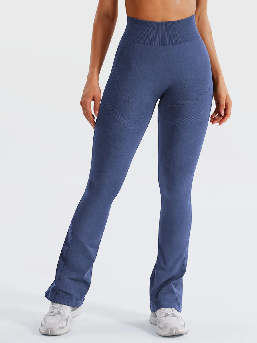 Flow® Mini Flare Leggings – Røgblå (29,5") - LEVEFIT