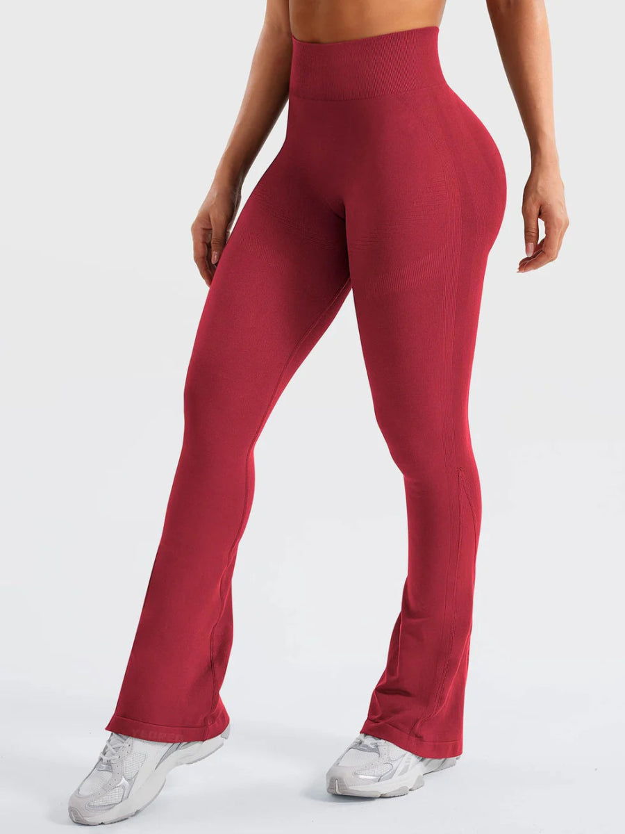 Flow® Mini Flare Leggings – Rubinrot (29.5") - LEVEFIT