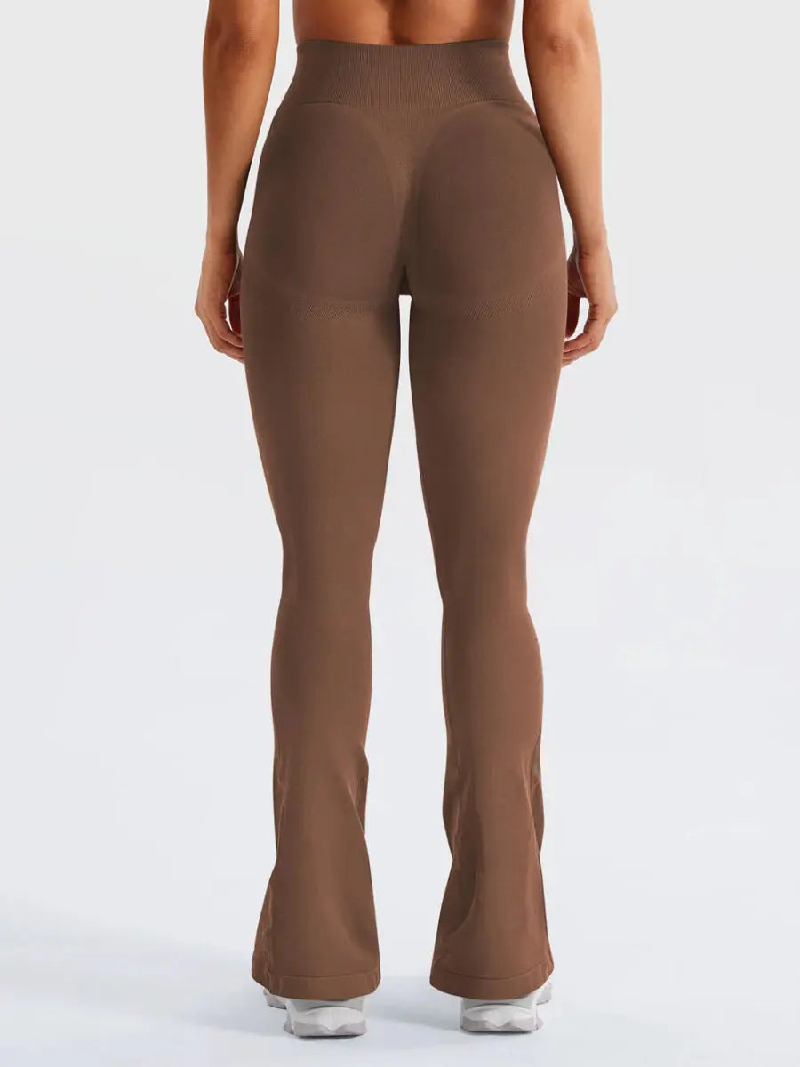 Leggings Flow® Mini Flare – Marrone cioccolato (29,5") - LEVEFIT