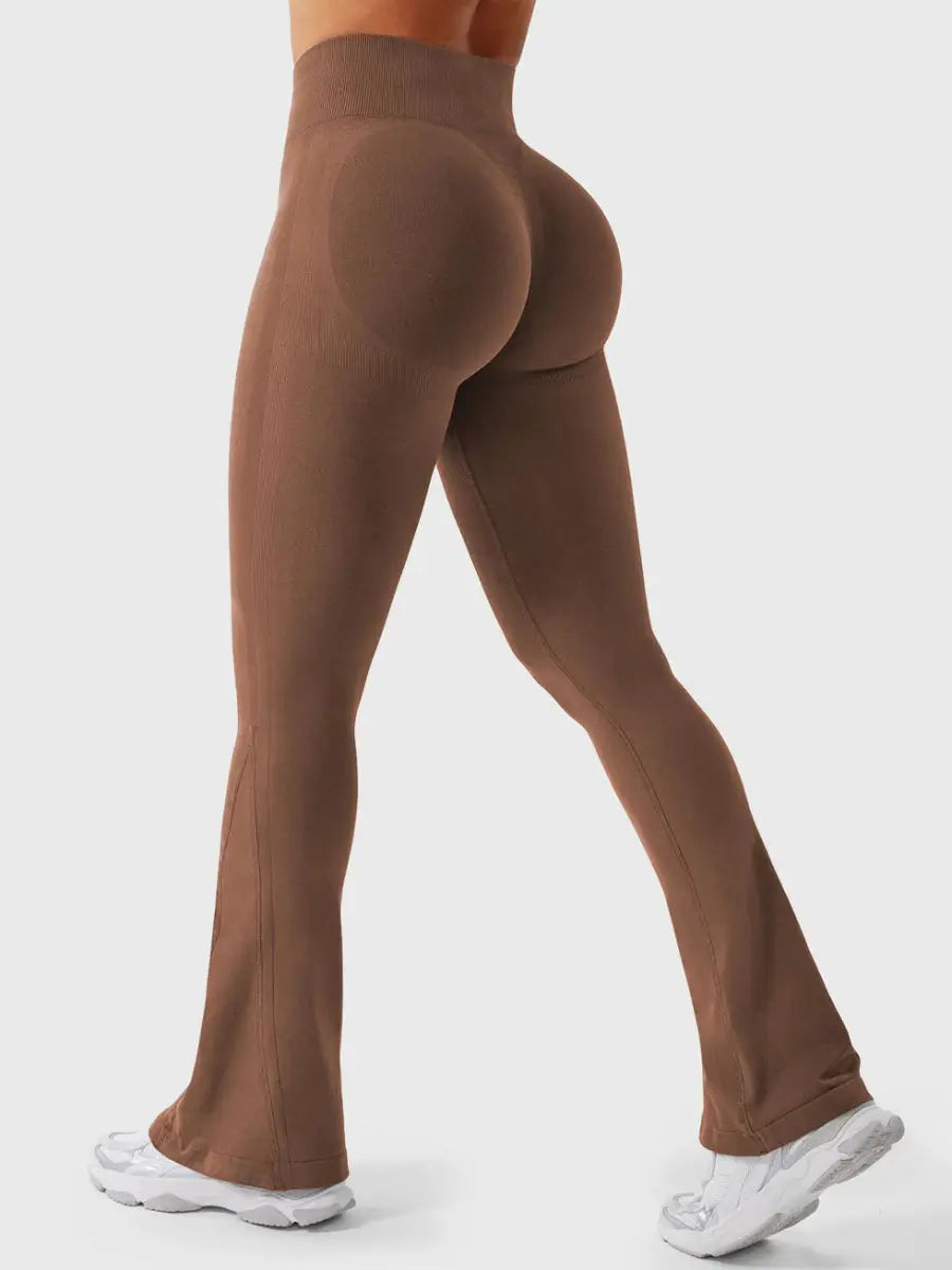 Leggings Flow® Mini Flare – Marrone cioccolato (29,5") - LEVEFIT