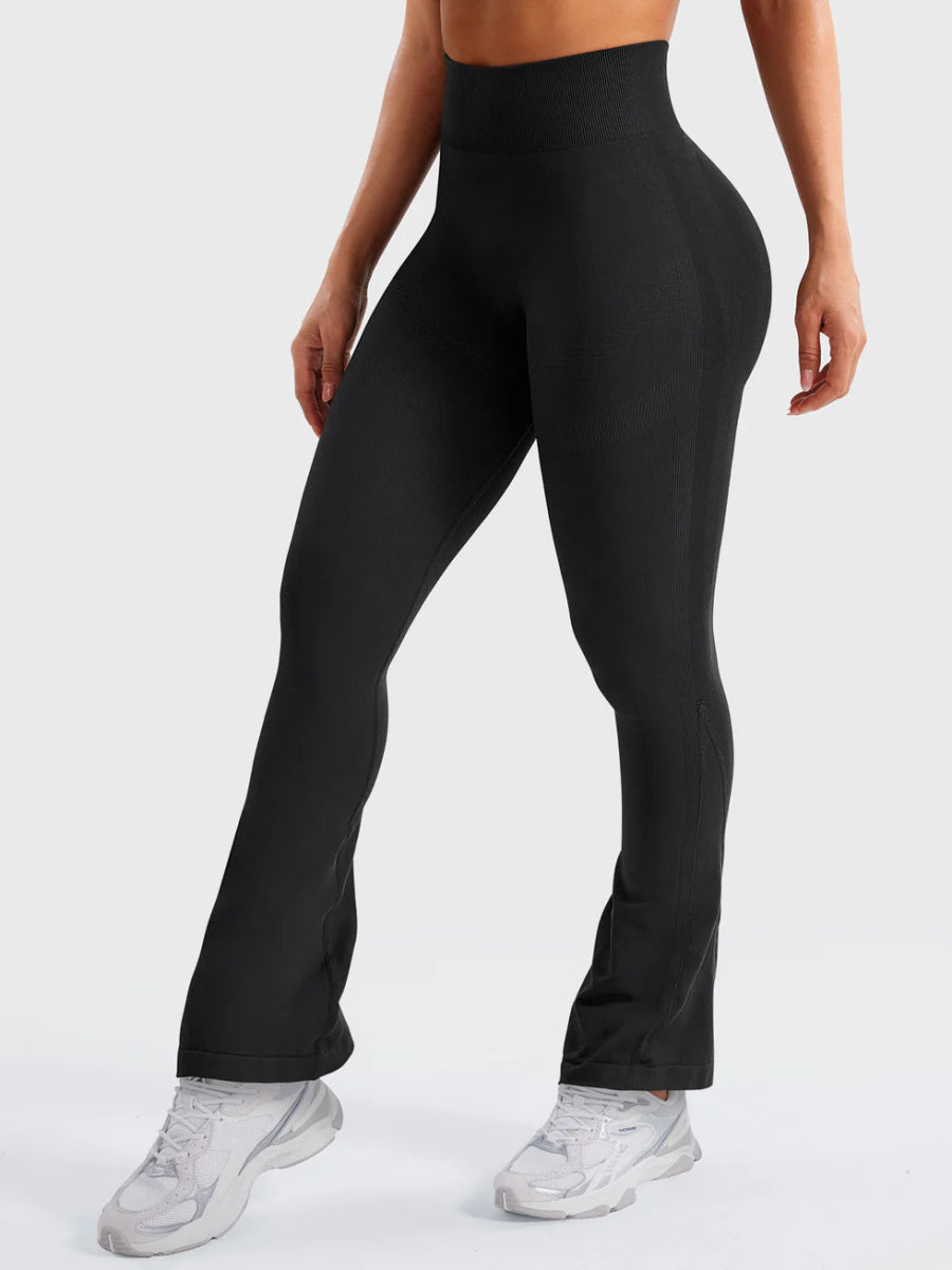 Flow® Mini Flare Leggings – Schwarz (26") - LEVEFIT