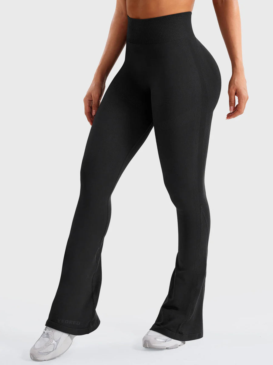 Flow® Mini Flare Leggings – Schwarz (32") - LEVEFIT