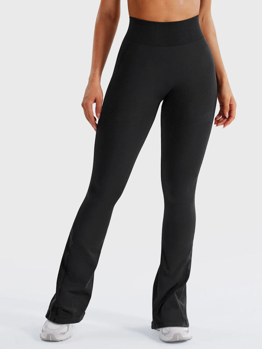 Flow® Mini Flare Leggings – Schwarz (32") - LEVEFIT
