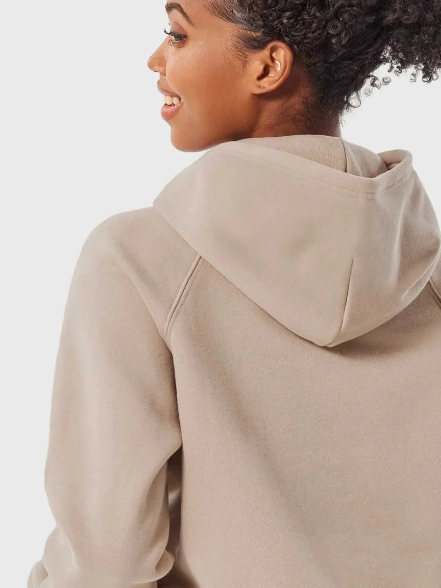 Sweat à capuche LeveFit™ CoreWarm – Gris café - LEVEFIT
