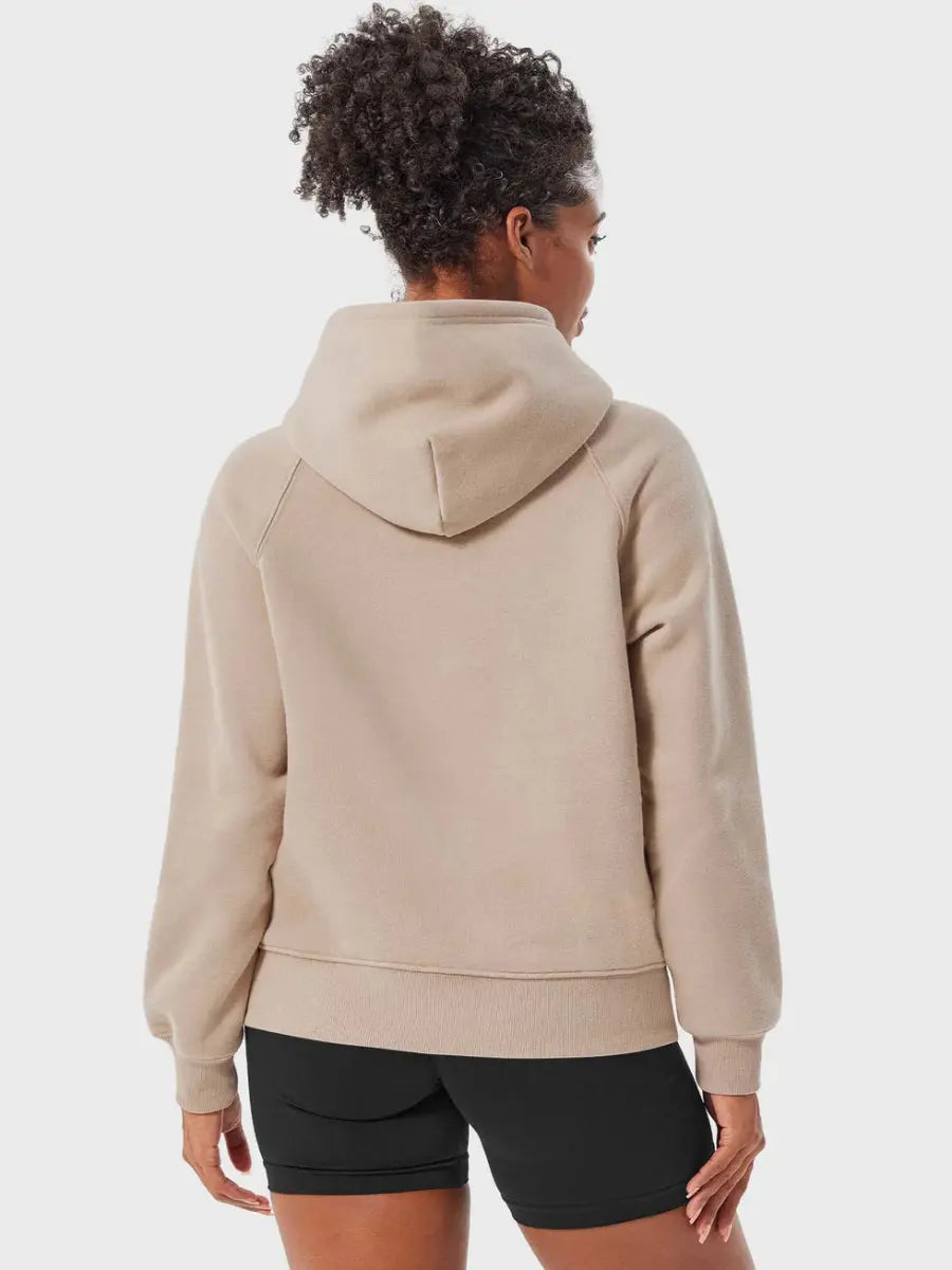 Sweat à capuche LeveFit™ CoreWarm – Gris café - LEVEFIT
