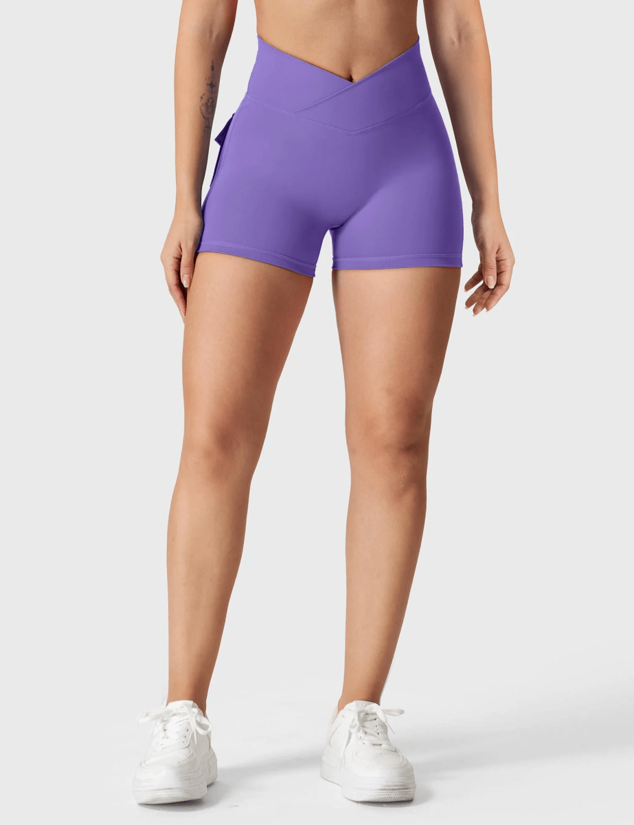LeveFit™ MILLA Shorts 4.5" – Lilac - LEVEFIT