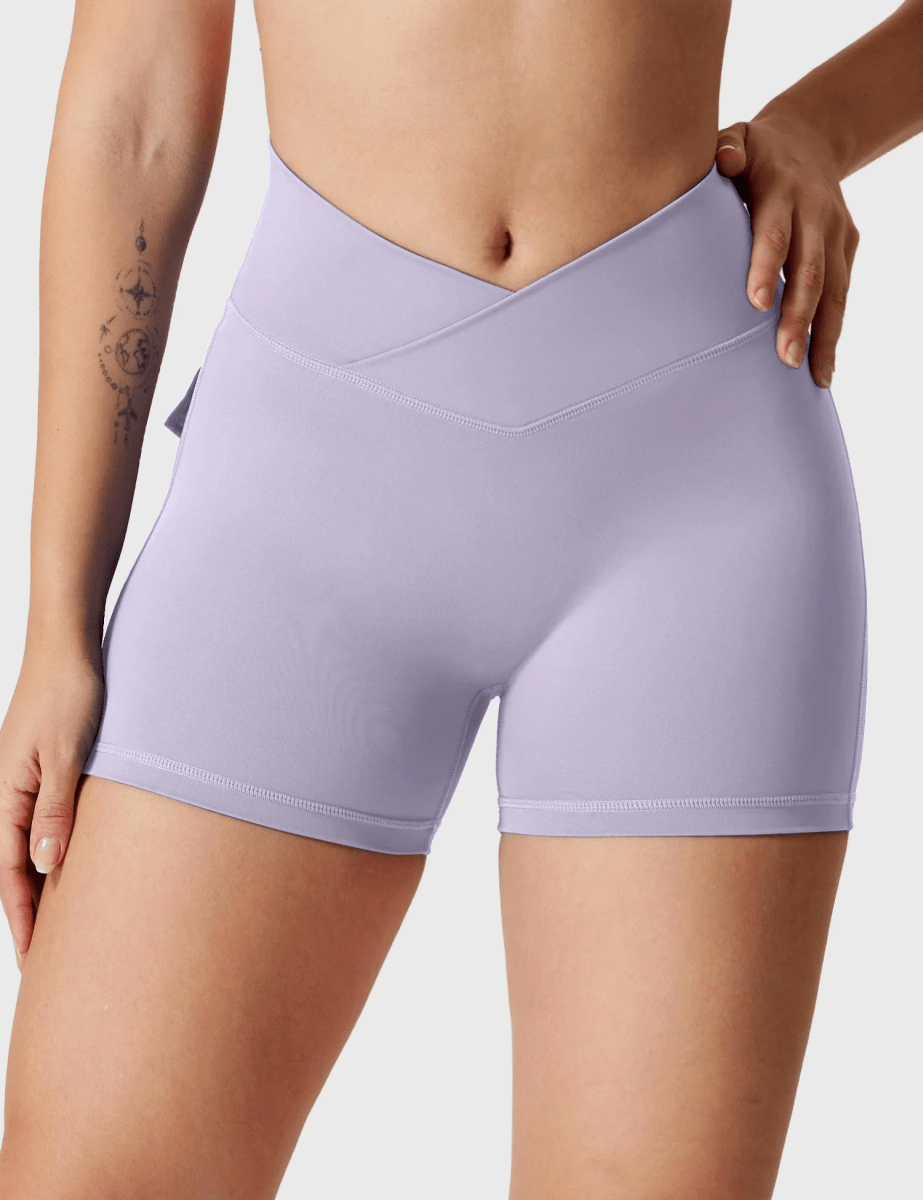 LeveFit™ MILLA Shorts 4.5" – Lilac Light - LEVEFIT