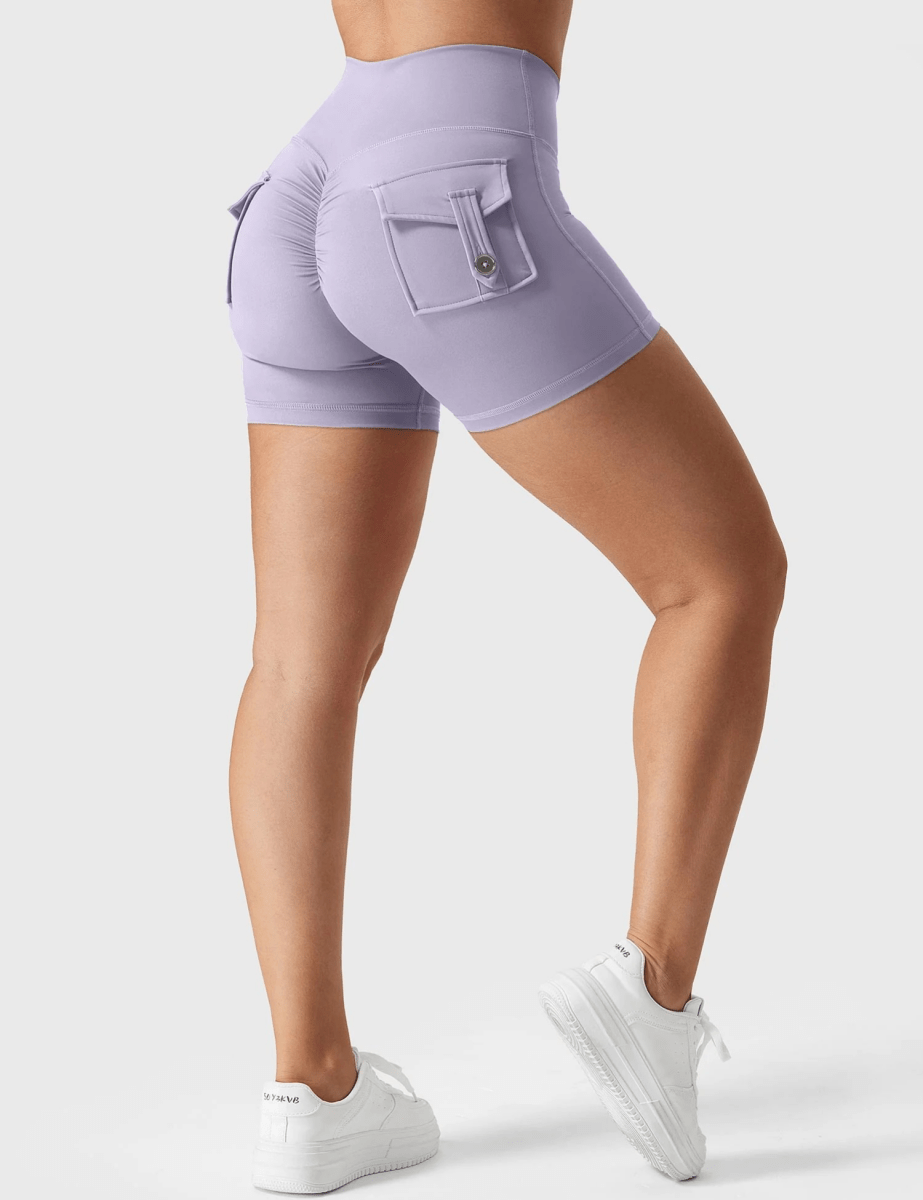 LeveFit™ MILLA Shorts 4.5" – Lilac Light - LEVEFIT