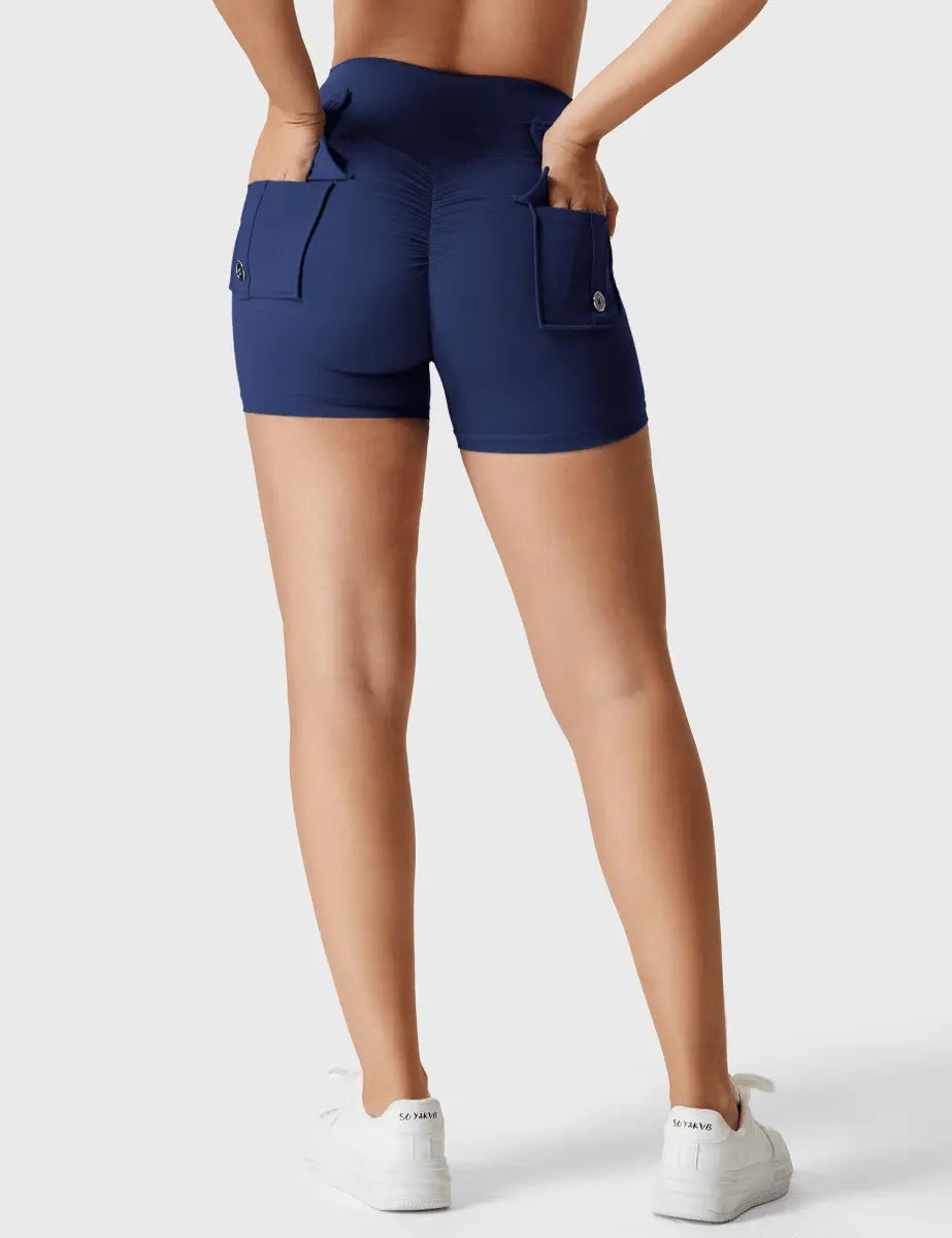 LeveFit™ MILLA Shorts 4.5" – Nachtblau - LEVEFIT