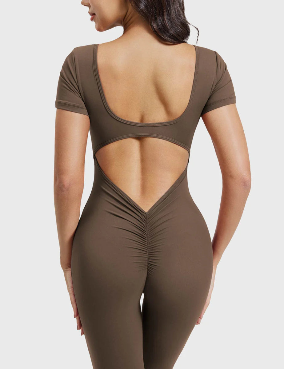 LÍVIA™ Softline Open - Jumpsuit met open rug - LEVEFIT