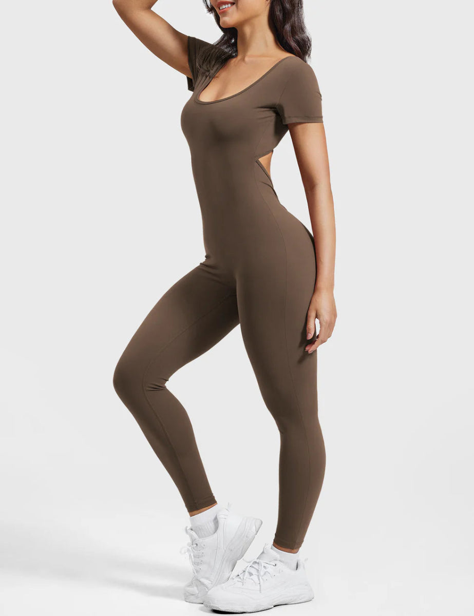 LÍVIA™ Softline Open - Jumpsuit met open rug - LEVEFIT