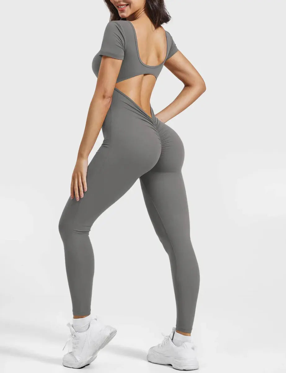 LÍVIA™ Softline Open - Back Jumpsuit - LEVEFIT