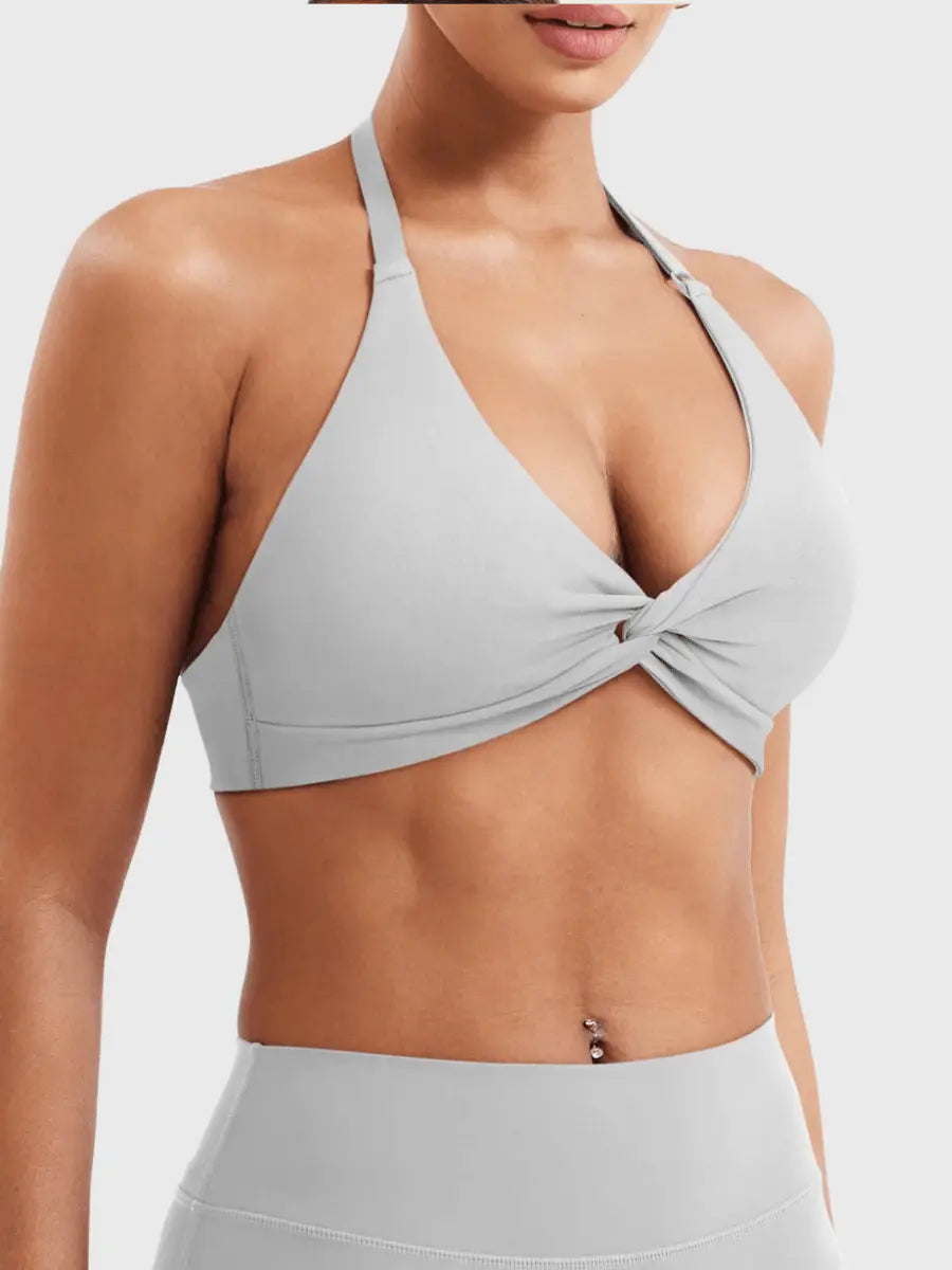 MELISY™ Twist Halter Bra - LEVEFIT