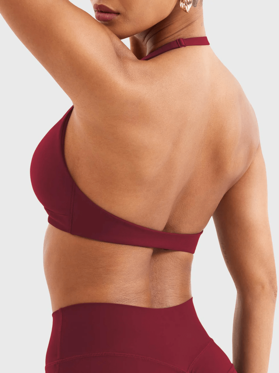 MELISY™ Twist Halter Bra - LEVEFIT