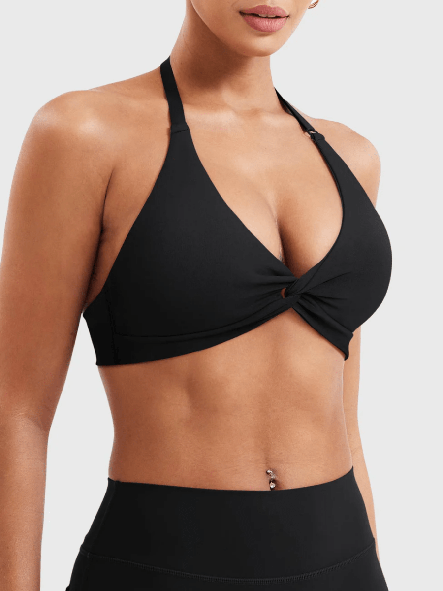 MELISY™ Twist Halter Bra - LEVEFIT