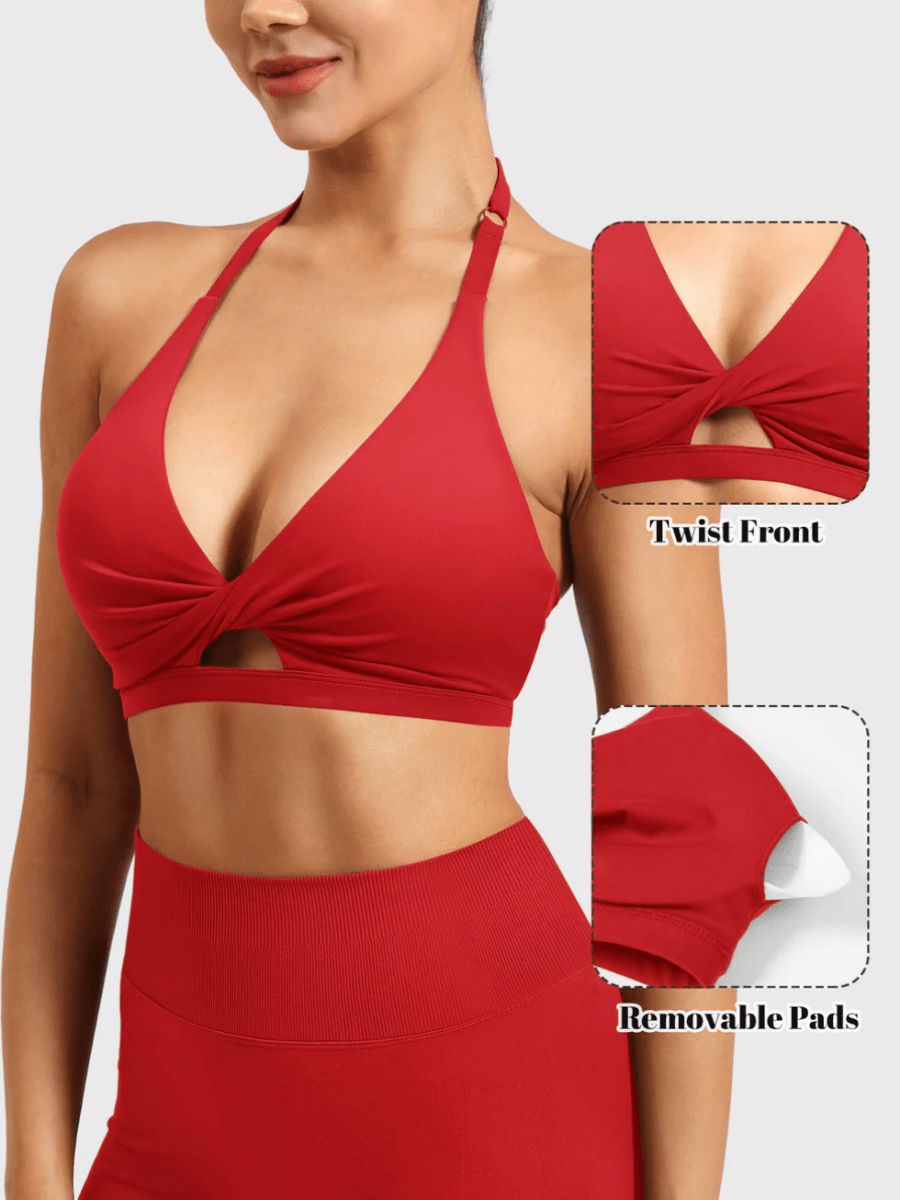 MICAELA™ Twist Sculpt Sports Bra - LEVEFIT
