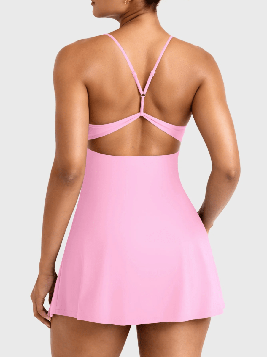 SERENA™ Open Back Court Dress - LEVEFIT