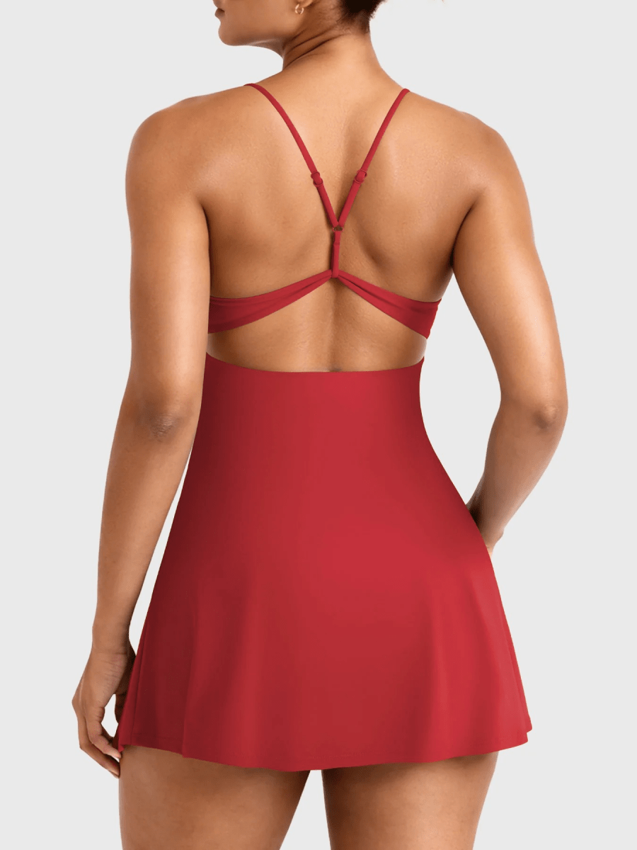 SERENA™ Open Back Court Dress - LEVEFIT