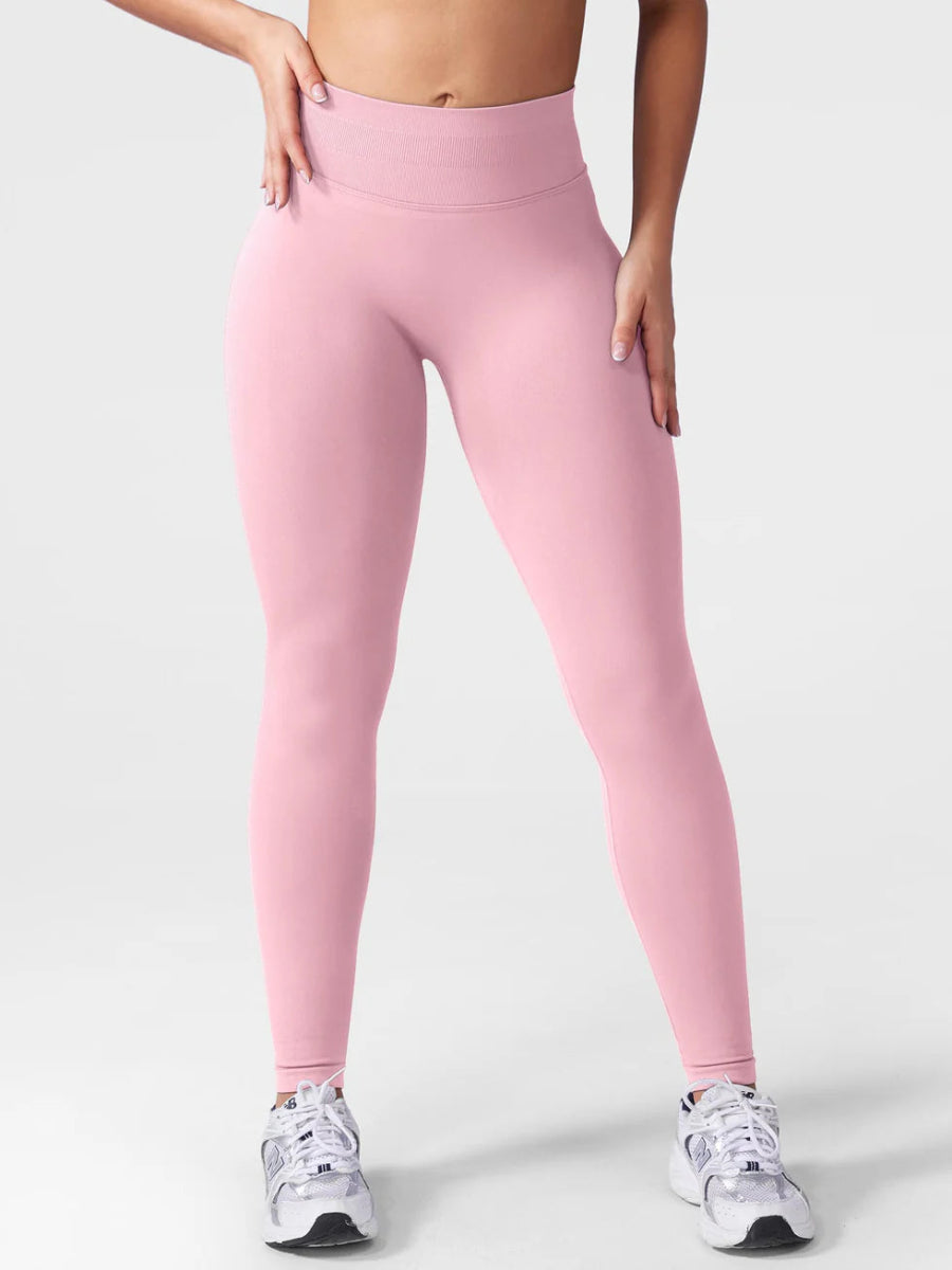 SilkFit® Seamless Sculpt Leggings – Rosé Blush (23,6") - LEVEFIT