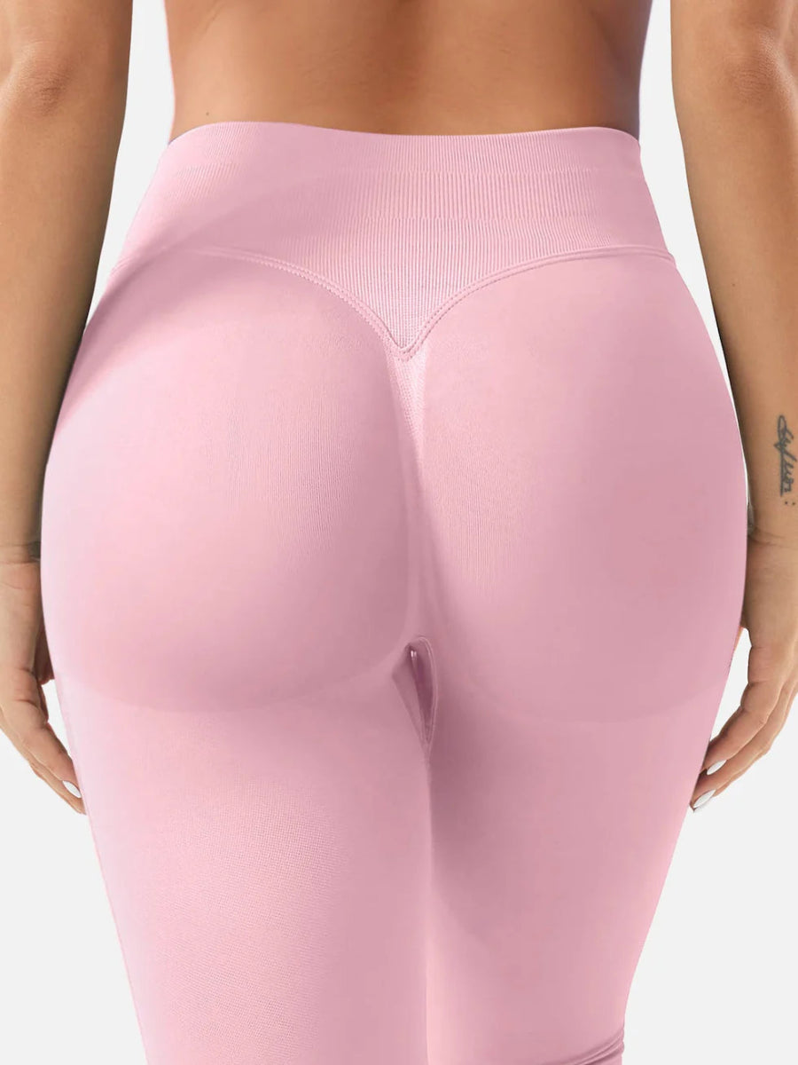 SilkFit® Seamless Sculpt Leggings – Rosé Blush (23,6") - LEVEFIT
