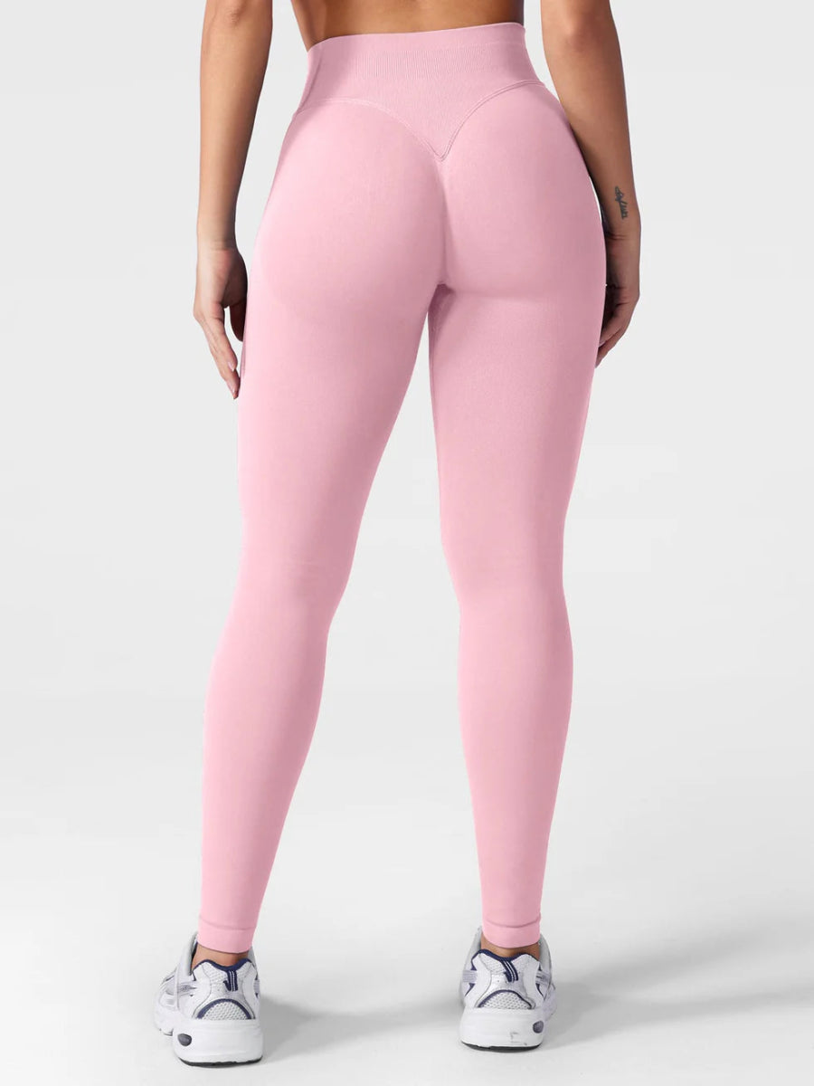 SilkFit® Seamless Sculpt Leggings – Rosé Blush (23,6") - LEVEFIT