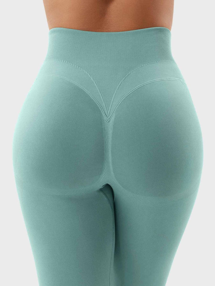 SilkFit® Seamless Sculpt Leggings – Salbeigrün (23,6") - LEVEFIT