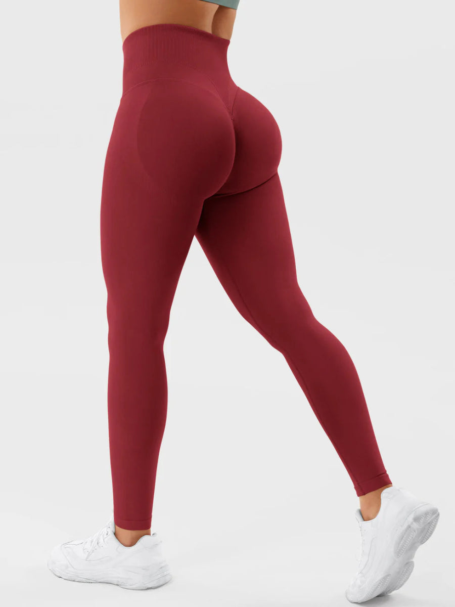 SilkFit® Seamless Sculpt Leggings – Scharlachrot (23,6") - LEVEFIT