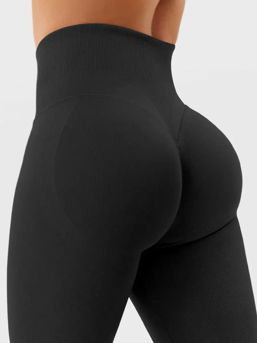 Leggings sculptants sans coutures SilkFit® – Noir (59,5 cm) - LEVEFIT