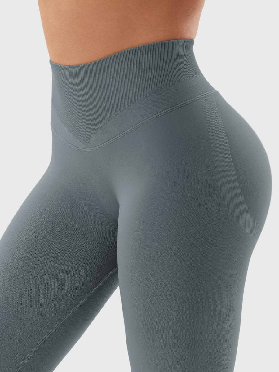 SilkFit® Seamless Sculpt Leggings – Sturmgrau (23,6") - LEVEFIT