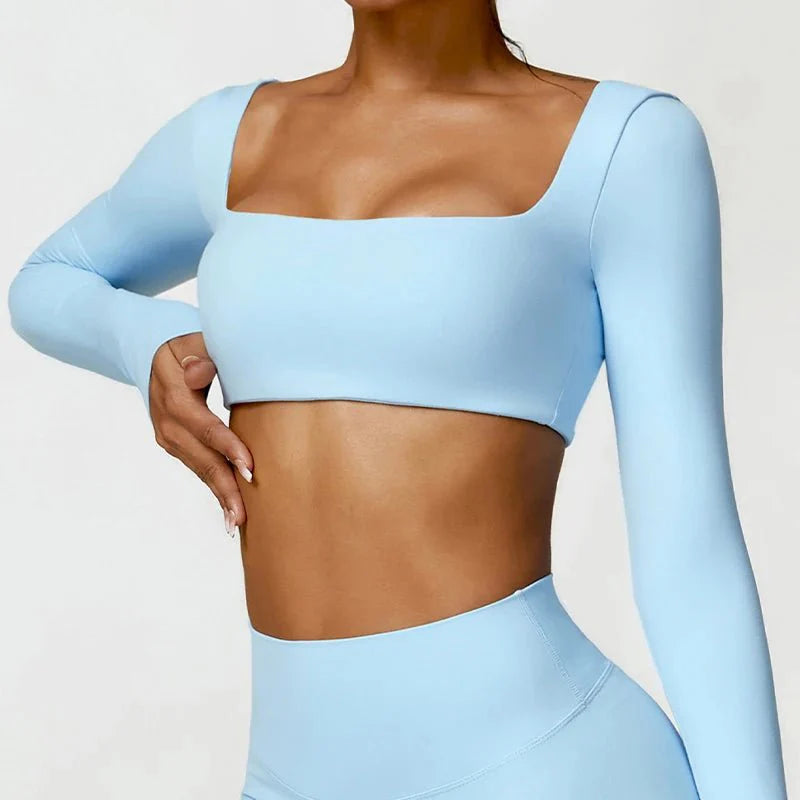 SquareFit™ — Damen Sport Top mit Square Neck - LeveFit