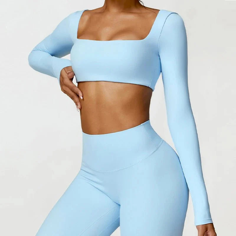 SquareFit™ — Damen Sport Top mit Square Neck - LeveFit