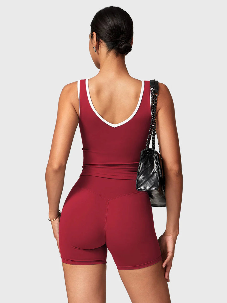 AUREVA™ Motion Shorts Set – Bordeauxrood - LEVEFIT