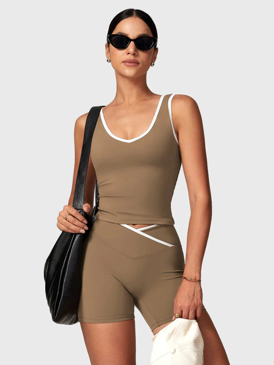 AUREVA™ Motion Shorts Set – Zandbruin - LEVEFIT