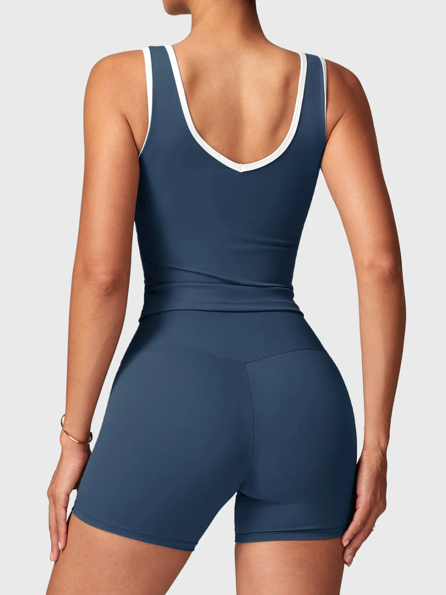 AUREVA™ Motion Shorts Set – Stahlblau - LEVEFIT