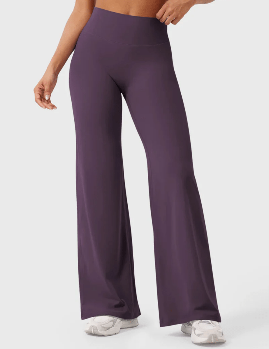 Ease® Straight-Leg Leggings – Dark Eggplant (33") - LEVEFIT