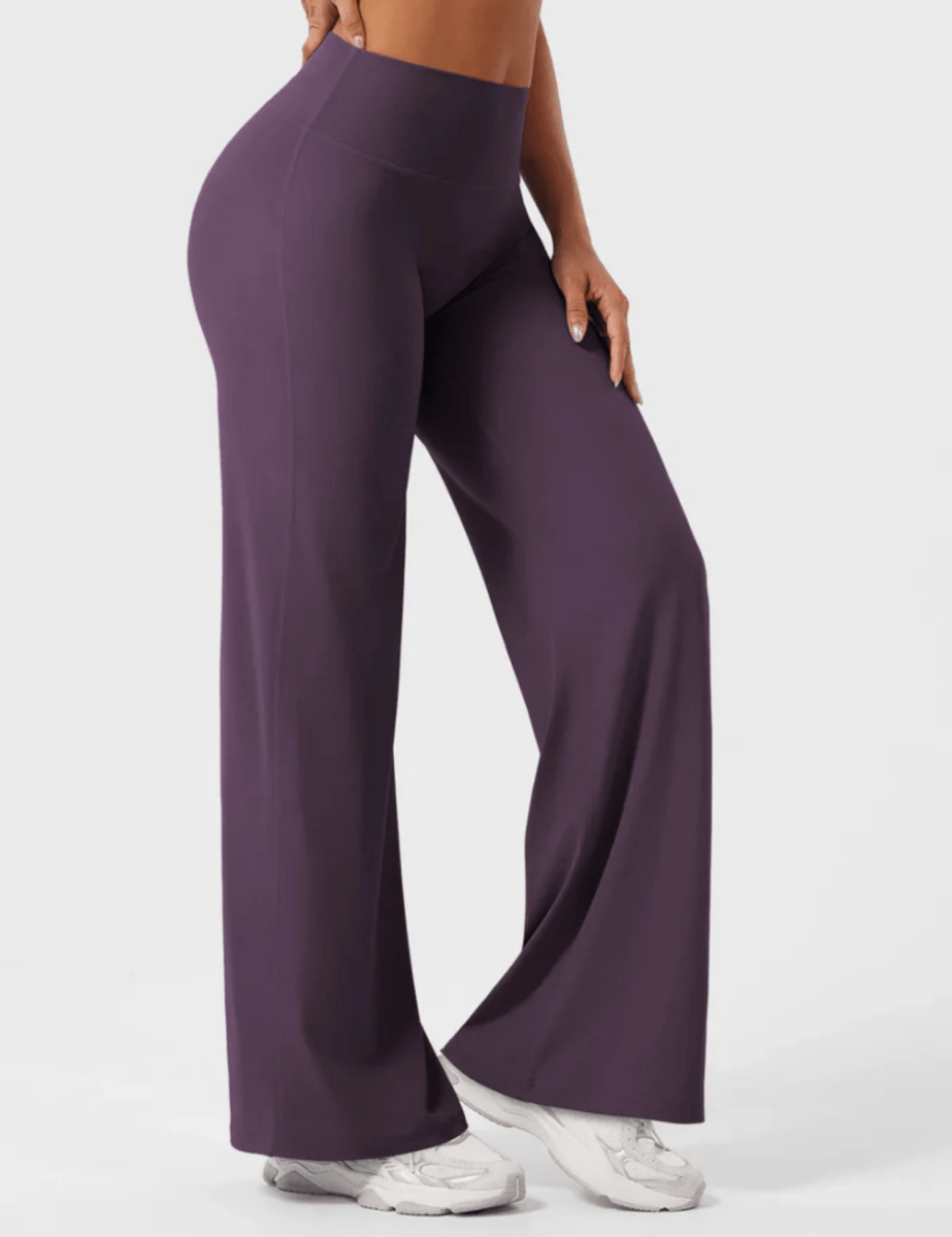 Ease® Straight-Leg Leggings – Dark Eggplant (33") - LEVEFIT