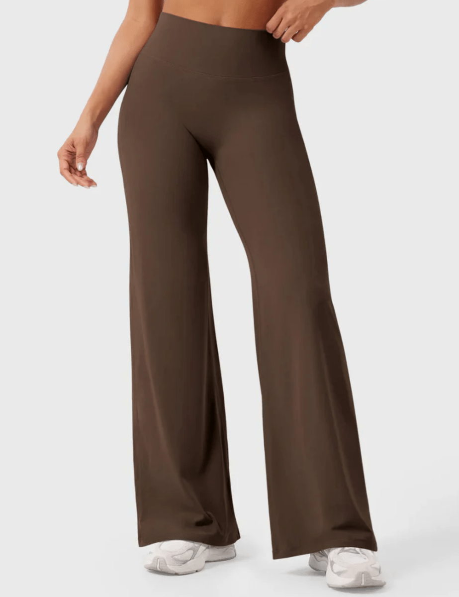 Ease® Straight Leg Leggings – Chocolate Brown (33") - LEVEFIT