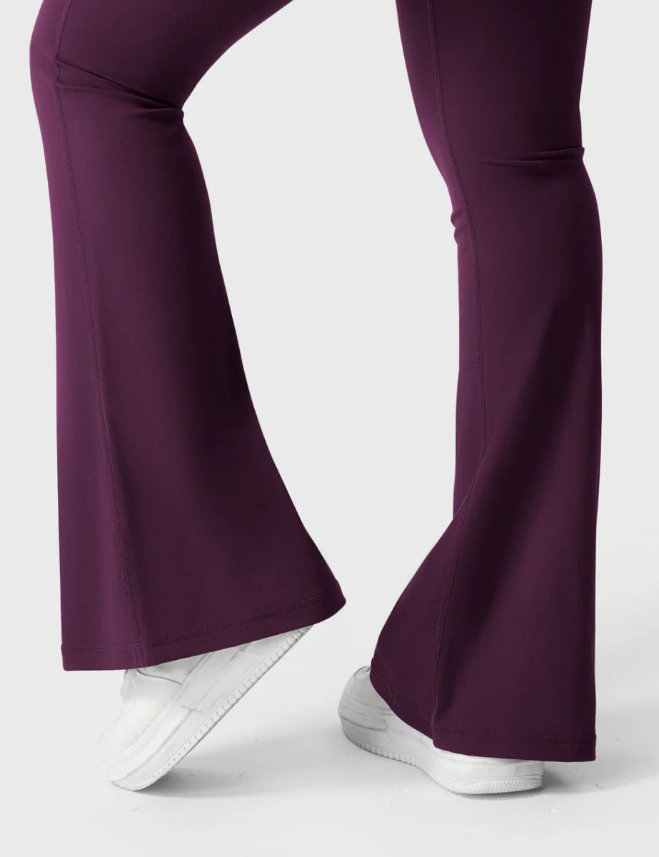 Flow® Flare Leggings – Aubergine - LEVEFIT
