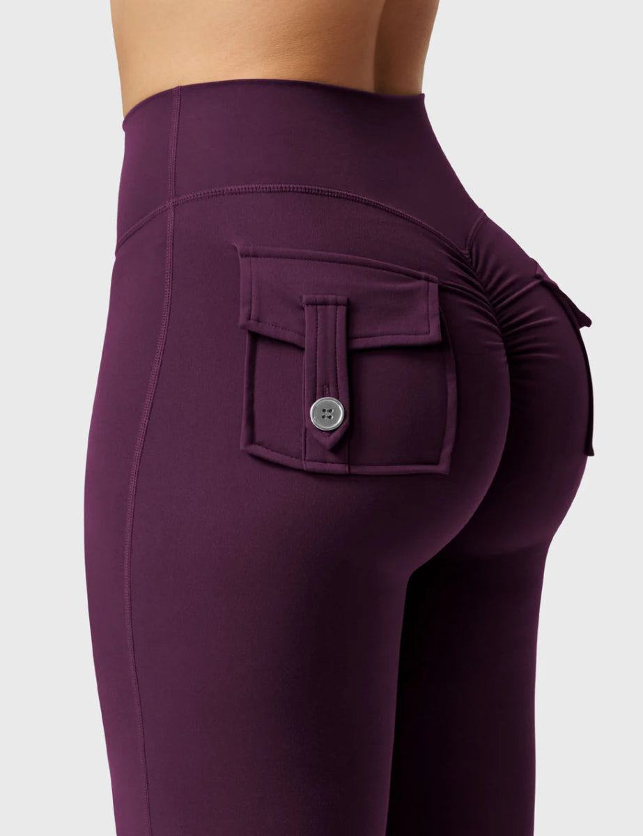 Flow® Flare Leggings – Aubergine - LEVEFIT