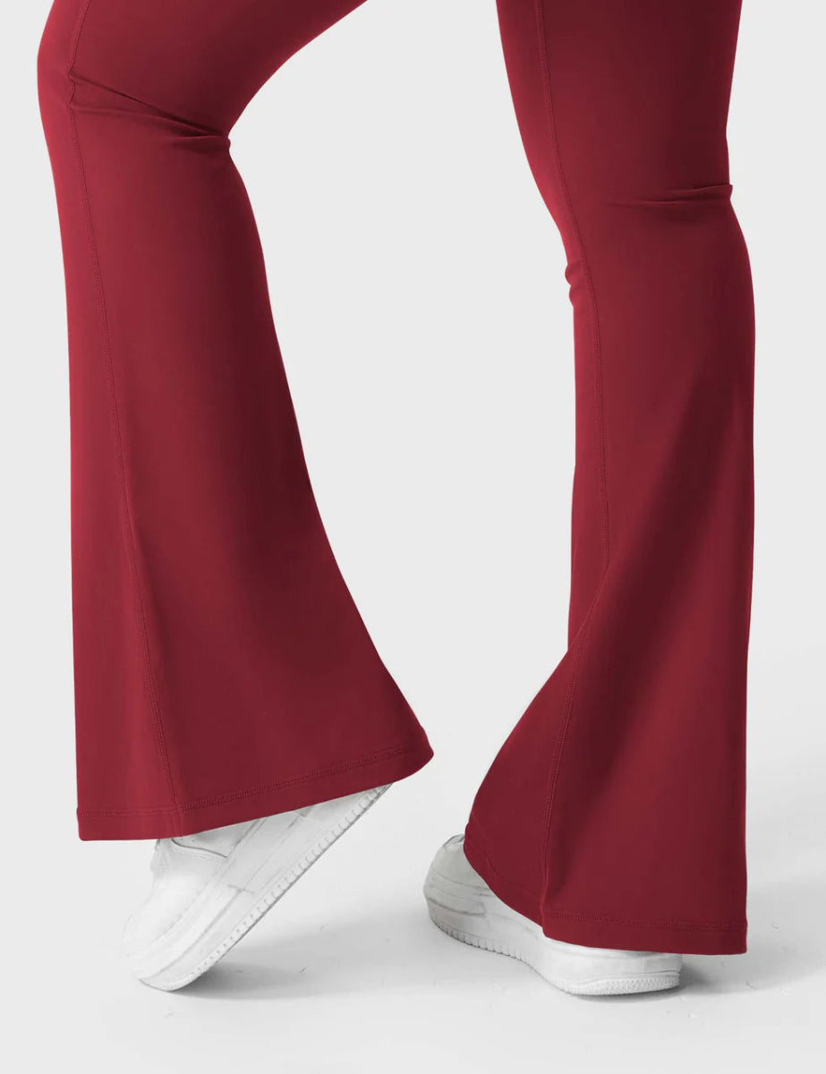 Flow® Flare Leggings – Burgund - LEVEFIT