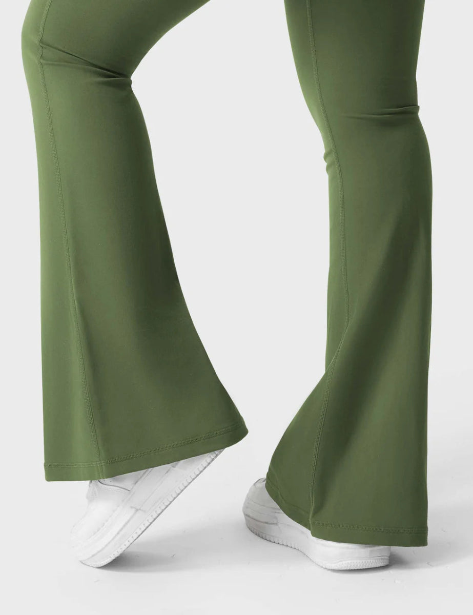 Flow® Flare Leggings – Grün - LEVEFIT